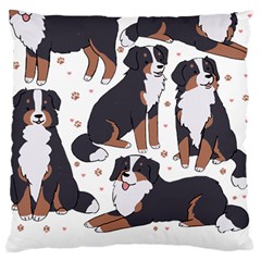 Bernese Mountain Dog T- Shirtbernese Mountain Dog Illustration T- Shirt Yoga Reflexion Pose T- Shirtyoga Reflexion Pose T- Shirt Standard Premium Plush Fleece Cushion Case (one Side) by hizuto