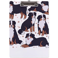 Bernese Mountain Dog T- Shirtbernese Mountain Dog Illustration T- Shirt Yoga Reflexion Pose T- Shirtyoga Reflexion Pose T- Shirt A4 Acrylic Clipboard by hizuto