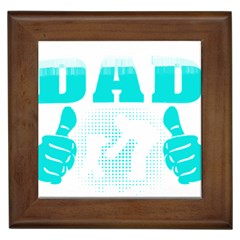 Best Dad Ever T- Shirt Best Dad Ever T- Shirt Yoga Reflexion Pose T- Shirtyoga Reflexion Pose T- Shirt Framed Tile by hizuto