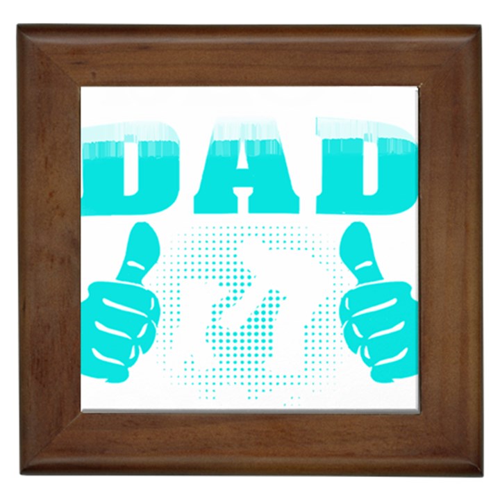 Best Dad Ever T- Shirt Best Dad Ever T- Shirt Yoga Reflexion Pose T- Shirtyoga Reflexion Pose T- Shirt Framed Tile