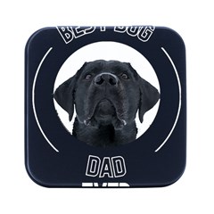 Best Dog Dad Ever T- Shirt Best Dog Dad  Ever T- Shirt Yoga Reflexion Pose T- Shirtyoga Reflexion Pose T- Shirt Square Metal Box (black) by hizuto