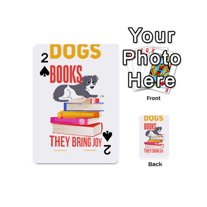 Best Friend T- Shirt Cool Dog Pet Book Saying T- Shirt Yoga Reflexion Pose T- Shirtyoga Reflexion Pose T- Shirt Playing Cards 54 Designs (Mini)