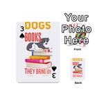 Best Friend T- Shirt Cool Dog Pet Book Saying T- Shirt Yoga Reflexion Pose T- Shirtyoga Reflexion Pose T- Shirt Playing Cards 54 Designs (Mini) Front - Spade3