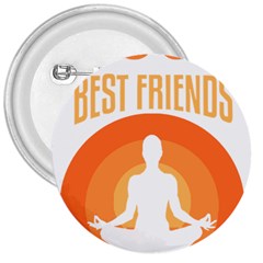 Best Friend T- Shirt Cool Dog Pet Saying T- Shirt Yoga Reflexion Pose T- Shirtyoga Reflexion Pose T- Shirt 3  Buttons by hizuto