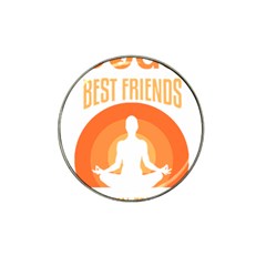 Best Friend T- Shirt Cool Dog Pet Saying T- Shirt Yoga Reflexion Pose T- Shirtyoga Reflexion Pose T- Shirt Hat Clip Ball Marker (4 Pack) by hizuto