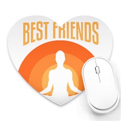 Best Friend T- Shirt Cool Dog Pet Saying T- Shirt Yoga Reflexion Pose T- Shirtyoga Reflexion Pose T- Shirt Heart Mousepad by hizuto