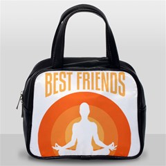 Best Friend T- Shirt Cool Dog Pet Saying T- Shirt Yoga Reflexion Pose T- Shirtyoga Reflexion Pose T- Shirt Classic Handbag (one Side) by hizuto