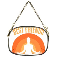 Best Friend T- Shirt Cool Dog Pet Saying T- Shirt Yoga Reflexion Pose T- Shirtyoga Reflexion Pose T- Shirt Chain Purse (one Side) by hizuto