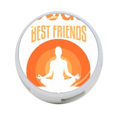 Best Friend T- Shirt Cool Dog Pet Saying T- Shirt Yoga Reflexion Pose T- Shirtyoga Reflexion Pose T- Shirt 4-port Usb Hub (one Side) by hizuto