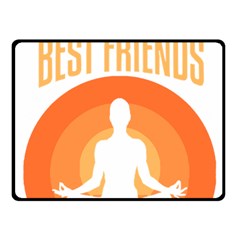 Best Friend T- Shirt Cool Dog Pet Saying T- Shirt Yoga Reflexion Pose T- Shirtyoga Reflexion Pose T- Shirt Fleece Blanket (small) by hizuto