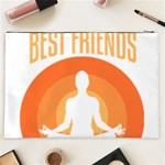 Best Friend T- Shirt Cool Dog Pet Saying T- Shirt Yoga Reflexion Pose T- Shirtyoga Reflexion Pose T- Shirt Cosmetic Bag (XXL) Back