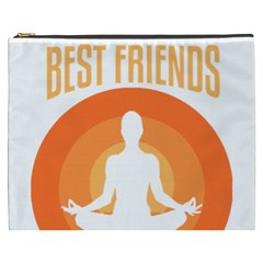 Best Friend T- Shirt Cool Dog Pet Saying T- Shirt Yoga Reflexion Pose T- Shirtyoga Reflexion Pose T- Shirt Cosmetic Bag (xxxl) by hizuto