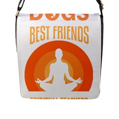 Best Friend T- Shirt Cool Dog Pet Saying T- Shirt Yoga Reflexion Pose T- Shirtyoga Reflexion Pose T- Shirt Flap Closure Messenger Bag (l) by hizuto