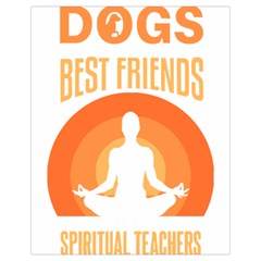 Best Friend T- Shirt Cool Dog Pet Saying T- Shirt Yoga Reflexion Pose T- Shirtyoga Reflexion Pose T- Shirt Drawstring Bag (small) by hizuto