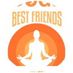 Best Friend T- Shirt Cool Dog Pet Saying T- Shirt Yoga Reflexion Pose T- Shirtyoga Reflexion Pose T- Shirt Wooden Puzzle Round by hizuto