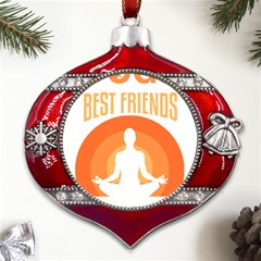 Best Friend T- Shirt Cool Dog Pet Saying T- Shirt Yoga Reflexion Pose T- Shirtyoga Reflexion Pose T- Shirt Metal Snowflake And Bell Red Ornament by hizuto