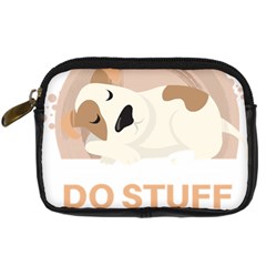 Best Friend T- Shirt Funny Dog Pet Saying T- Shirt Yoga Reflexion Pose T- Shirtyoga Reflexion Pose T- Shirt Digital Camera Leather Case by hizuto