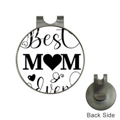 Best Mom Ever Gift T- Shirt Best Knitting Mom Ever T- Shirt Yoga Reflexion Pose T- Shirtyoga Reflexion Pose T- Shirt Hat Clips With Golf Markers by hizuto