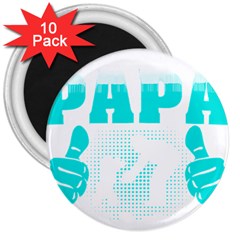 Best Papa Ever T- Shirt Best Papa Ever T- Shirt Yoga Reflexion Pose T- Shirtyoga Reflexion Pose T- Shirt 3  Magnets (10 Pack)  by hizuto