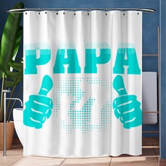 Best Papa Ever T- Shirt Best Papa Ever T- Shirt Yoga Reflexion Pose T- Shirtyoga Reflexion Pose T- Shirt Shower Curtain 60  X 72  (medium)  by hizuto