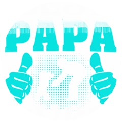 Best Papa Ever T- Shirt Best Papa Ever T- Shirt Yoga Reflexion Pose T- Shirtyoga Reflexion Pose T- Shirt Wooden Puzzle Round by hizuto