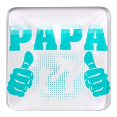 Best Papa Ever T- Shirt Best Papa Ever T- Shirt Yoga Reflexion Pose T- Shirtyoga Reflexion Pose T- Shirt Square Glass Fridge Magnet (4 Pack) by hizuto