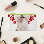 Bichon Frise Gift T- Shirt Cool Bichon Frise Valentine Heart Paw Bichon Frise Dog Lover Valentine Co Yoga Reflexion Pose T- Shirtyoga Reflexion Pose T- Shirt Cosmetic Bag (XS) Front