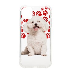 Bichon Frise Gift T- Shirt Cool Bichon Frise Valentine Heart Paw Bichon Frise Dog Lover Valentine Co Yoga Reflexion Pose T- Shirtyoga Reflexion Pose T- Shirt Iphone 11 Tpu Uv Print Case by hizuto