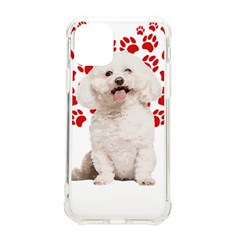 Bichon Frise Gift T- Shirt Cool Bichon Frise Valentine Heart Paw Bichon Frise Dog Lover Valentine Co Yoga Reflexion Pose T- Shirtyoga Reflexion Pose T- Shirt Iphone 11 Pro 5 8 Inch Tpu Uv Print Case by hizuto