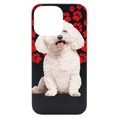 Bichon Frise Gift T- Shirt Cool Bichon Frise Valentine Heart Paw Bichon Frise Dog Lover Valentine Co Yoga Reflexion Pose T- Shirtyoga Reflexion Pose T- Shirt Iphone 14 Pro Max Black Uv Print Case by hizuto