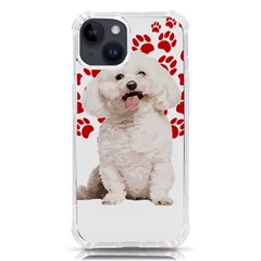 Bichon Frise Gift T- Shirt Cool Bichon Frise Valentine Heart Paw Bichon Frise Dog Lover Valentine Co Yoga Reflexion Pose T- Shirtyoga Reflexion Pose T- Shirt Iphone 14 Tpu Uv Print Case by hizuto