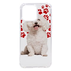 Bichon Frise Gift T- Shirt Cool Bichon Frise Valentine Heart Paw Bichon Frise Dog Lover Valentine Co Yoga Reflexion Pose T- Shirtyoga Reflexion Pose T- Shirt Iphone 14 Pro Max Tpu Uv Print Case by hizuto