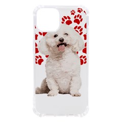 Bichon Frise Gift T- Shirt Cool Bichon Frise Valentine Heart Paw Bichon Frise Dog Lover Valentine Co Yoga Reflexion Pose T- Shirtyoga Reflexion Pose T- Shirt Iphone 13 Tpu Uv Print Case by hizuto