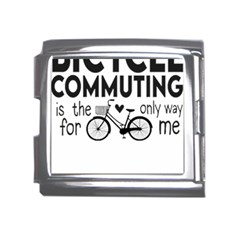 Bicycle T- Shirt Bicycle Commuting Is The Only Way For Me T- Shirt Yoga Reflexion Pose T- Shirtyoga Reflexion Pose T- Shirt Mega Link Italian Charm (18mm) by hizuto