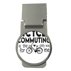 Bicycle T- Shirt Bicycle Commuting Is The Only Way For Me T- Shirt Yoga Reflexion Pose T- Shirtyoga Reflexion Pose T- Shirt Money Clips (round)  by hizuto