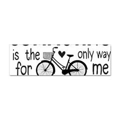 Bicycle T- Shirt Bicycle Commuting Is The Only Way For Me T- Shirt Yoga Reflexion Pose T- Shirtyoga Reflexion Pose T- Shirt Sticker (bumper) by hizuto