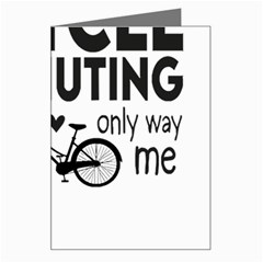 Bicycle T- Shirt Bicycle Commuting Is The Only Way For Me T- Shirt Yoga Reflexion Pose T- Shirtyoga Reflexion Pose T- Shirt Greeting Card by hizuto