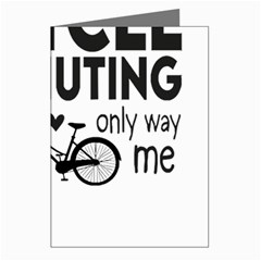 Bicycle T- Shirt Bicycle Commuting Is The Only Way For Me T- Shirt Yoga Reflexion Pose T- Shirtyoga Reflexion Pose T- Shirt Greeting Cards (pkg Of 8) by hizuto