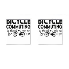 Bicycle T- Shirt Bicycle Commuting Is The Only Way For Me T- Shirt Yoga Reflexion Pose T- Shirtyoga Reflexion Pose T- Shirt Cufflinks (square) by hizuto