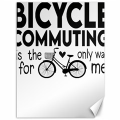 Bicycle T- Shirt Bicycle Commuting Is The Only Way For Me T- Shirt Yoga Reflexion Pose T- Shirtyoga Reflexion Pose T- Shirt Canvas 36  X 48  by hizuto