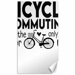 Bicycle T- Shirt Bicycle Commuting Is The Only Way For Me T- Shirt Yoga Reflexion Pose T- Shirtyoga Reflexion Pose T- Shirt Canvas 40  X 72  by hizuto