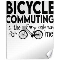 Bicycle T- Shirt Bicycle Commuting Is The Only Way For Me T- Shirt Yoga Reflexion Pose T- Shirtyoga Reflexion Pose T- Shirt Canvas 11  X 14  by hizuto