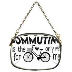 Bicycle T- Shirt Bicycle Commuting Is The Only Way For Me T- Shirt Yoga Reflexion Pose T- Shirtyoga Reflexion Pose T- Shirt Chain Purse (two Sides) by hizuto