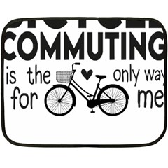 Bicycle T- Shirt Bicycle Commuting Is The Only Way For Me T- Shirt Yoga Reflexion Pose T- Shirtyoga Reflexion Pose T- Shirt Fleece Blanket (mini) by hizuto