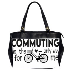 Bicycle T- Shirt Bicycle Commuting Is The Only Way For Me T- Shirt Yoga Reflexion Pose T- Shirtyoga Reflexion Pose T- Shirt Oversize Office Handbag (2 Sides) by hizuto