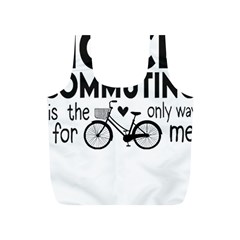 Bicycle T- Shirt Bicycle Commuting Is The Only Way For Me T- Shirt Yoga Reflexion Pose T- Shirtyoga Reflexion Pose T- Shirt Full Print Recycle Bag (s) by hizuto