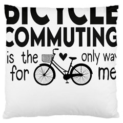 Bicycle T- Shirt Bicycle Commuting Is The Only Way For Me T- Shirt Yoga Reflexion Pose T- Shirtyoga Reflexion Pose T- Shirt Standard Premium Plush Fleece Cushion Case (two Sides) by hizuto