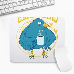 Bird T- Shirt Funny Morning Muffle Saying Design T- Shirt Yoga Reflexion Pose T- Shirtyoga Reflexion Pose T- Shirt Large Mousepad by hizuto