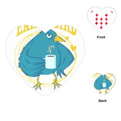 Bird T- Shirt Funny Morning Muffle Saying Design T- Shirt Yoga Reflexion Pose T- Shirtyoga Reflexion Pose T- Shirt Playing Cards Single Design (heart) by hizuto