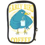 Bird T- Shirt Funny Morning Muffle Saying Design T- Shirt Yoga Reflexion Pose T- Shirtyoga Reflexion Pose T- Shirt Compact Camera Leather Case Front